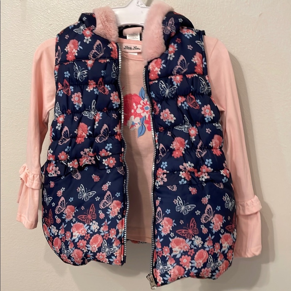 2-pc set Shirt & Puffy Vest